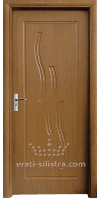 Интериорна HDF врата, модел 014-P Златен дъб