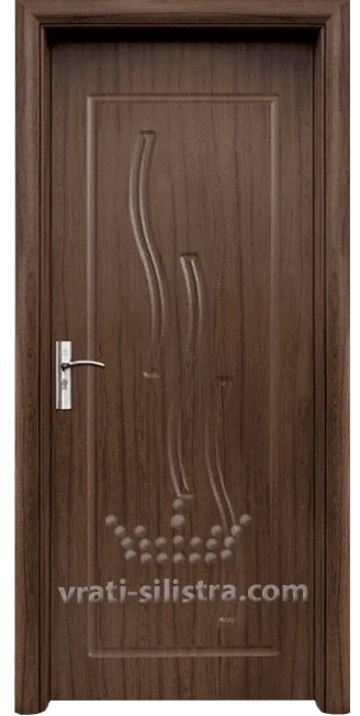 Интериорна HDF врата, модел 014-P Орех