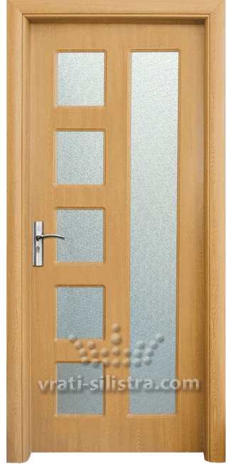 Интериорна HDF врата, модел 048 Светъл дъб
