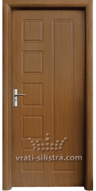 Интериорна HDF врата, модел 048-P Златен дъб