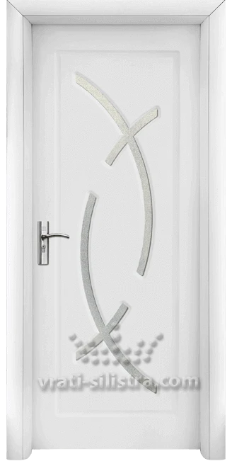 Интериорна HDF врата, модел 056 Бял