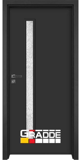 Интериорна HDF врата, модел Gradde Wartburg, Антрацит Мат